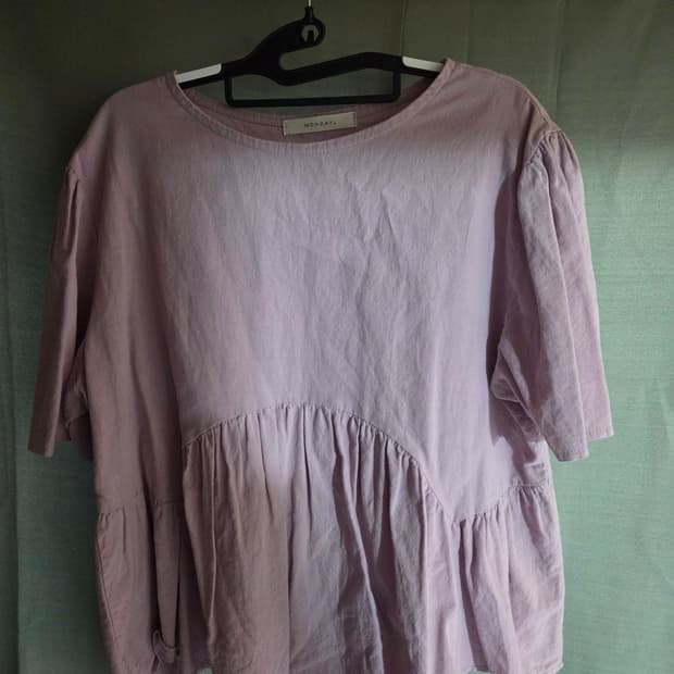 5천원 급처! 라일락 프릴 블라우스 모리걸 하구미룩 빈티지