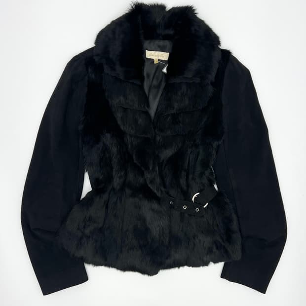 빈티지 스웨이드 암 퍼 자켓