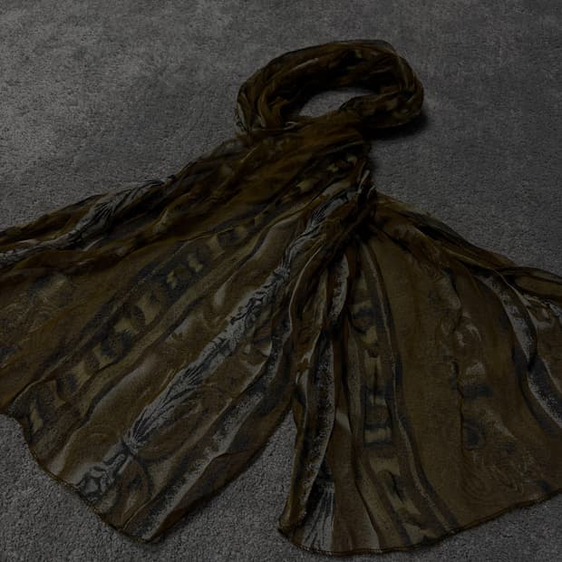 Vintage minimal grunge enthic scarf
