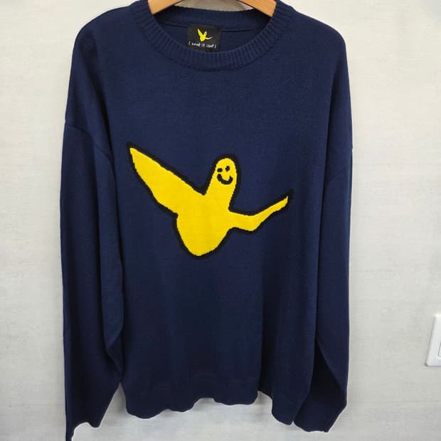 와릿이즌 빅 엔젤 로고 니트 L