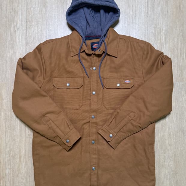 (M)디키즈 후드 워크 자켓 브라운