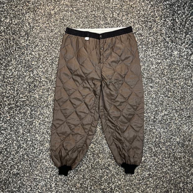 80s 웨어가드 퀼팅 깔깔이 팬츠 made in USA (XL)  