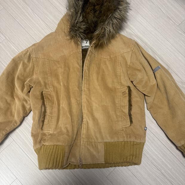 빈티지 퍼 후드 자켓