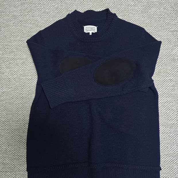 마르지엘라 엘보우 패치 니트