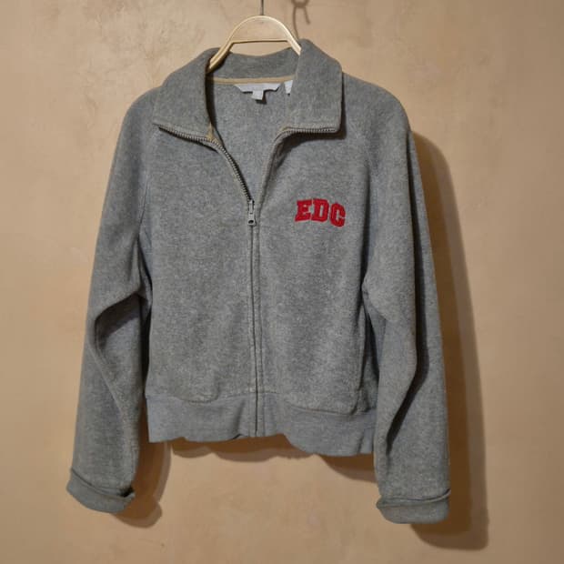 Esprit 에스프리 플리스 후리스 크롭 집업