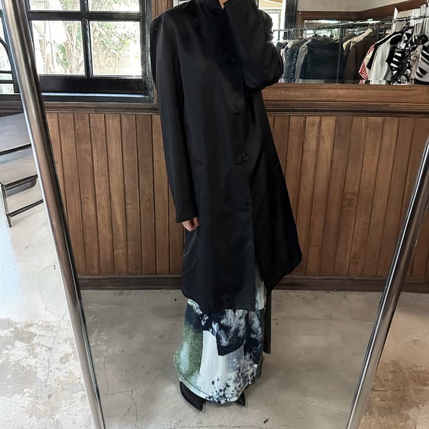 DKNY nylon minimal trench coat