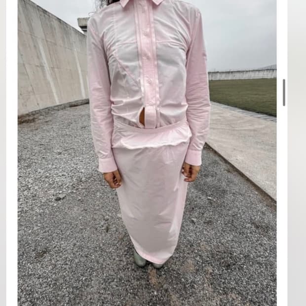 에옹쓰 오리가미 셋업 핑크 (스커트는 2size) 셋업으로만 판매