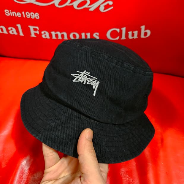스투시(Stussy)  스탁로고 버킷햇 O/S 