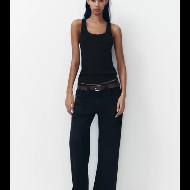 새상품택O)자라 미드라이즈 데님 팬츠 청바지 zara 바지 코스 글로니