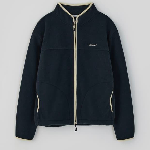 타낫 커브 플리스 Curve fleece zip-up_deep navy