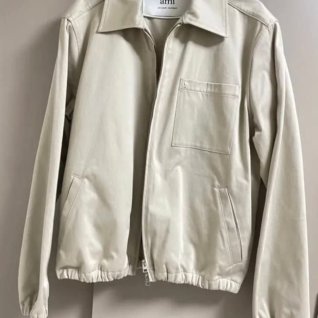 아미 베이지 기본 자켓 