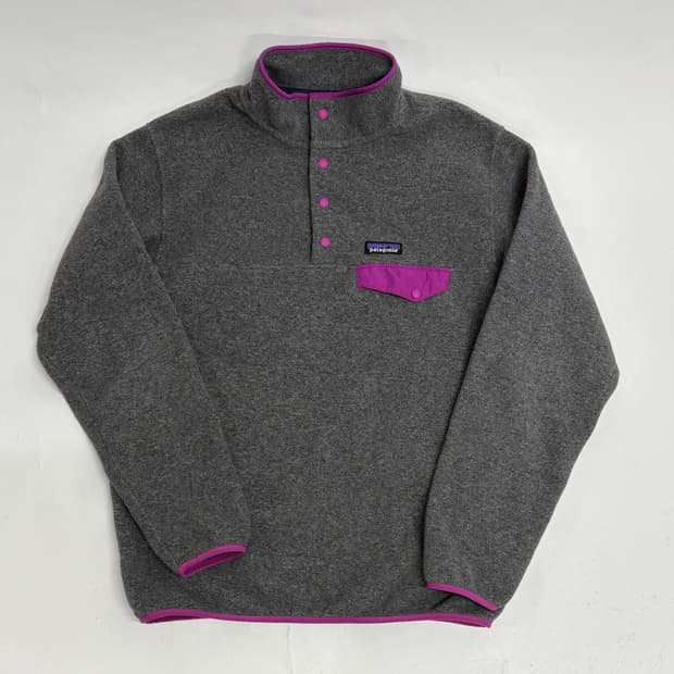 빈티지 파타고니아 신칠라 스냅티 그레이 우먼즈L