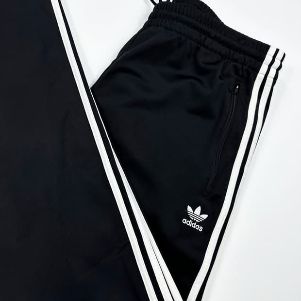 아디다스 파이어버드 블랙 트랙 츄리닝바지 (XXL)