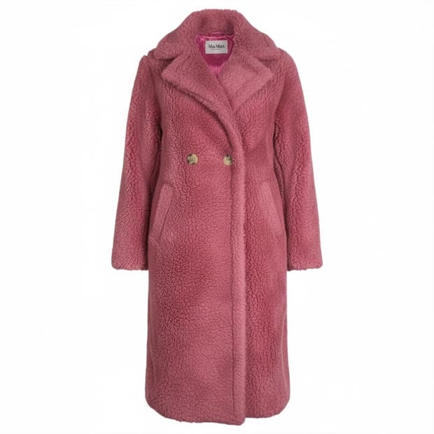 막스마라 구형 테디베어 뽀글이 코트 S