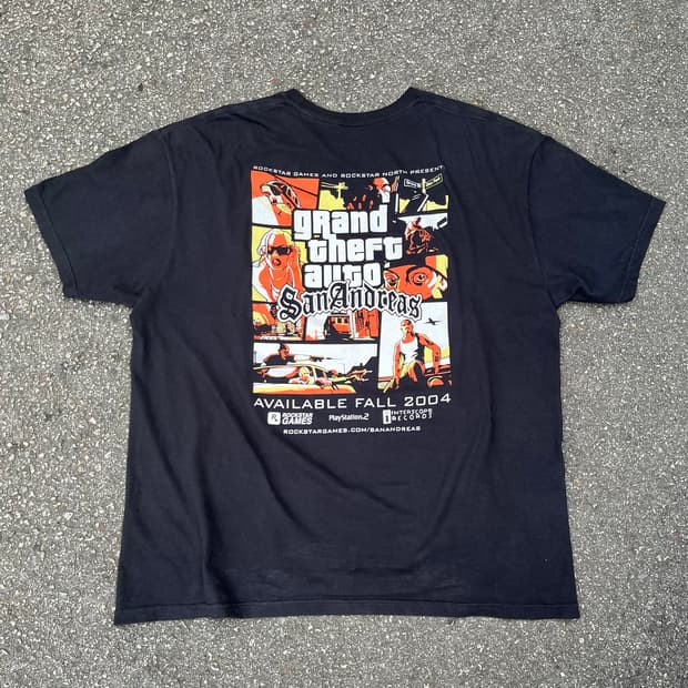 2000s GTA San Andreas Promotion T Shirts