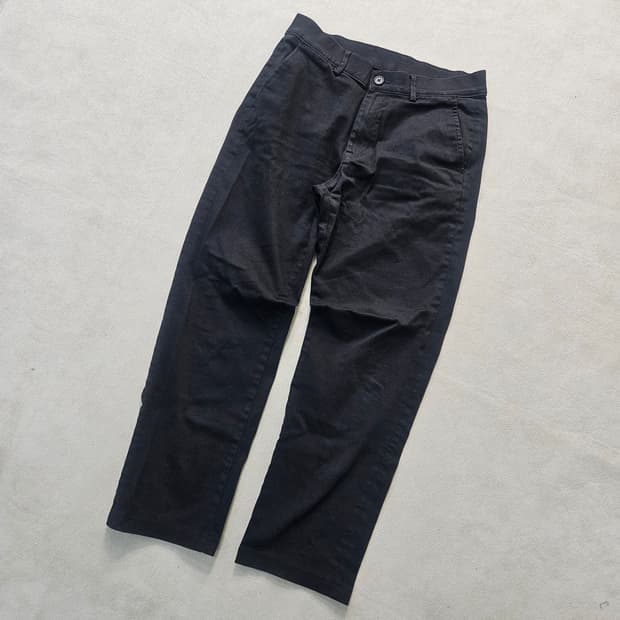 30 빈티지 여성 블랙 치노 팬츠 0406Y
