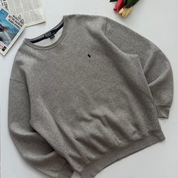 Polo 폴로랄프로렌 그레이 풀오버 맨투맨 