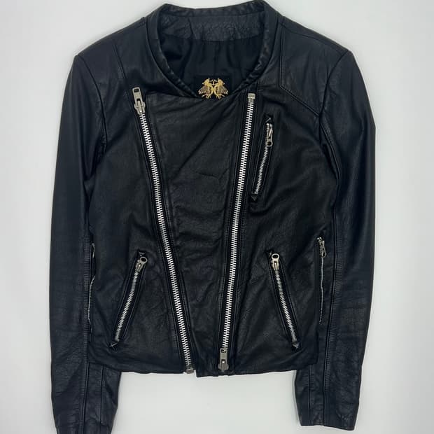 빈티지 우먼 양 가죽자켓