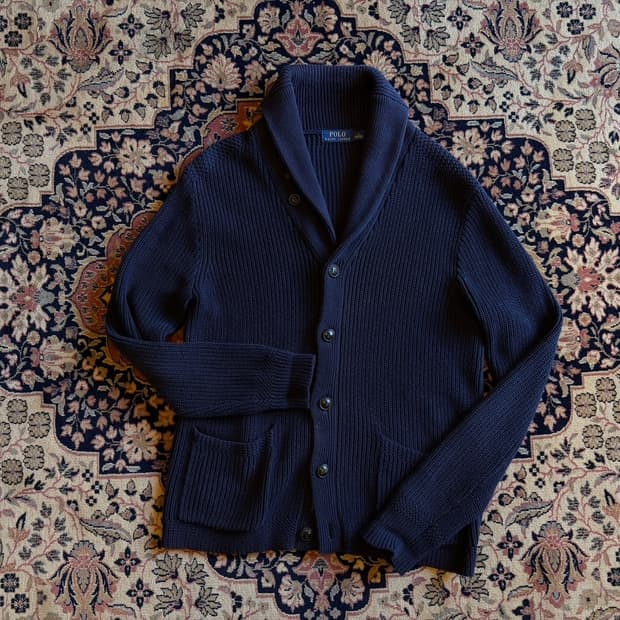 폴로 랄프로렌 숄칼라 가디건 100