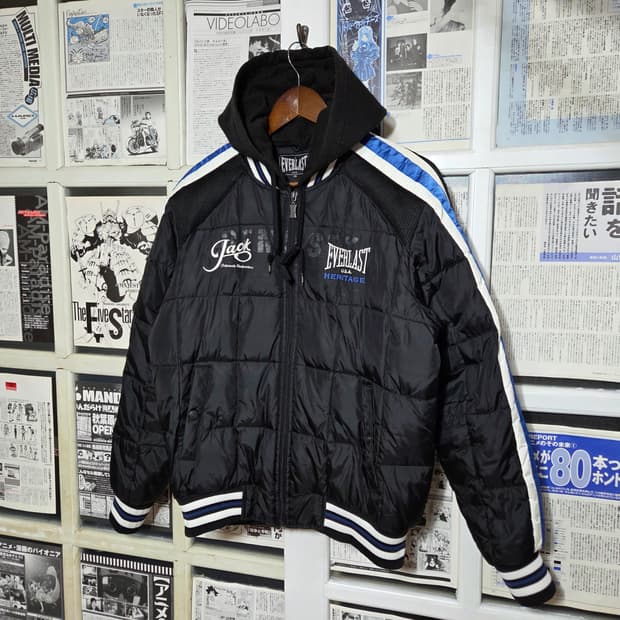 에버라스트 퀼팅 누빔 바시티 점퍼