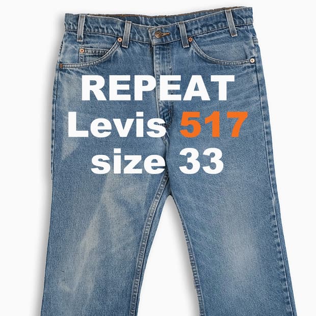 리바이스 517 오렌지탭 90s USA 33 인치 OR51734166