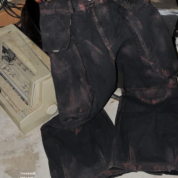 TH4SWE Waxed Cargo Pants