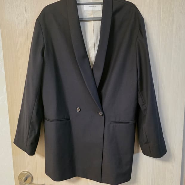 스테이피플 블랙 더블 버튼 자켓 Free 66