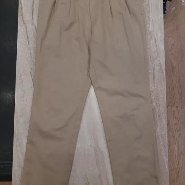 RING JACKET PLEATED CHINO PANTS