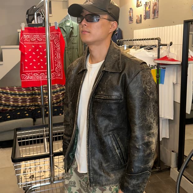 90’s Japanese Cow-leather aging jacket