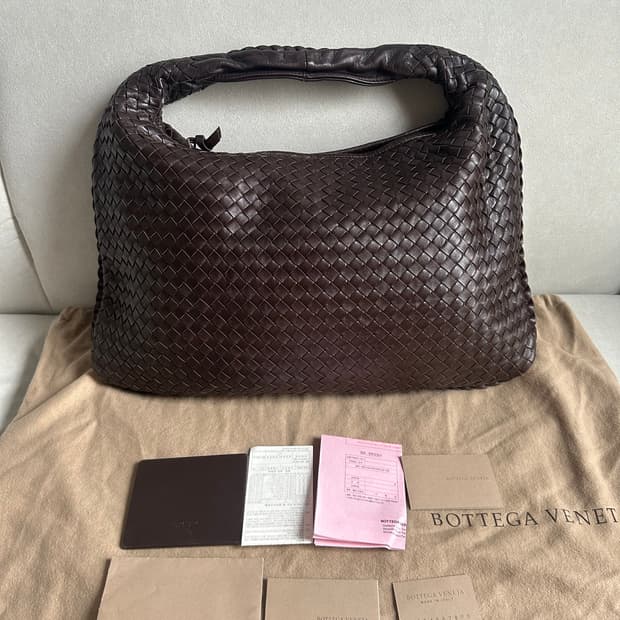 [A+ 정품] 보테가베네타 호보백 미디움 다크브라운