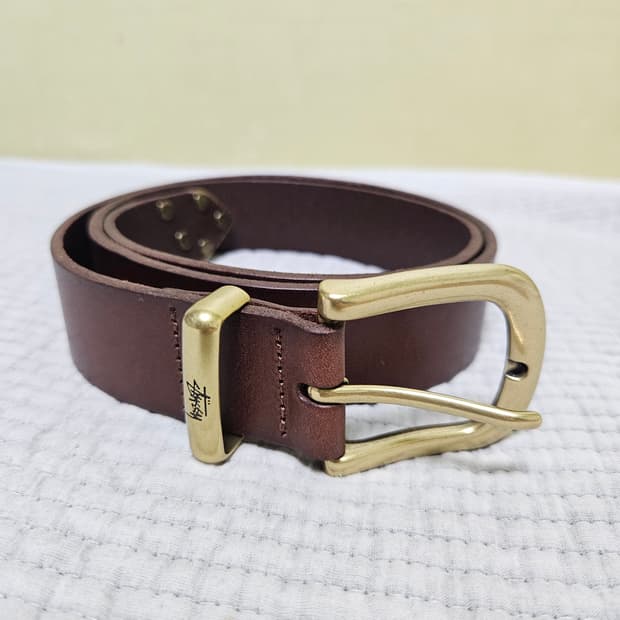 [S/M] 스투시 메탈 S팁 벨트 stussy metal belt