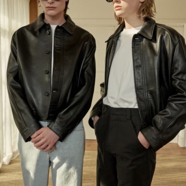 (L) STU 21ss 레더자켓