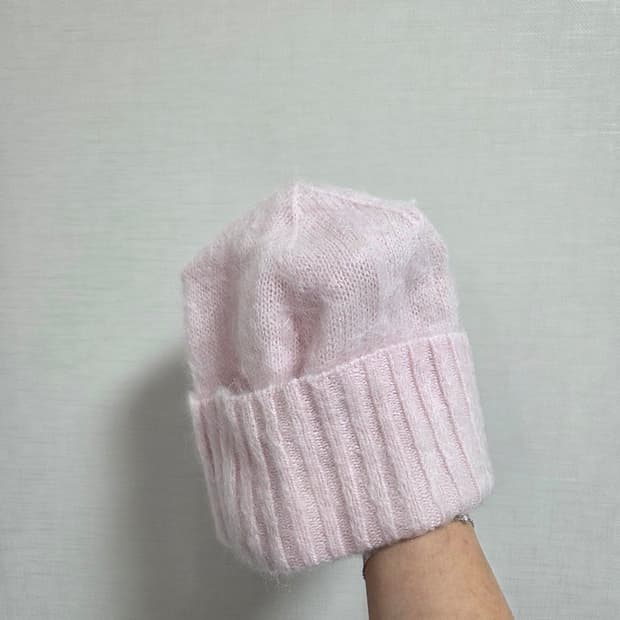 오라리 모헤어 비니 핑크