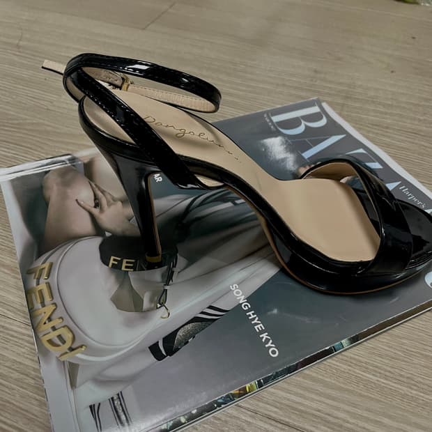 10cm 에나멜 샌들힐 245