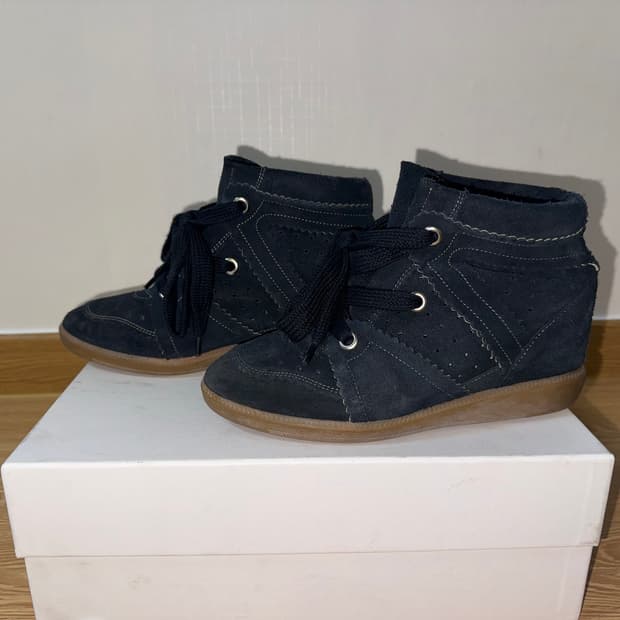 이자벨마랑 바비 하이탑 스니커즈 블랙 36 (230)