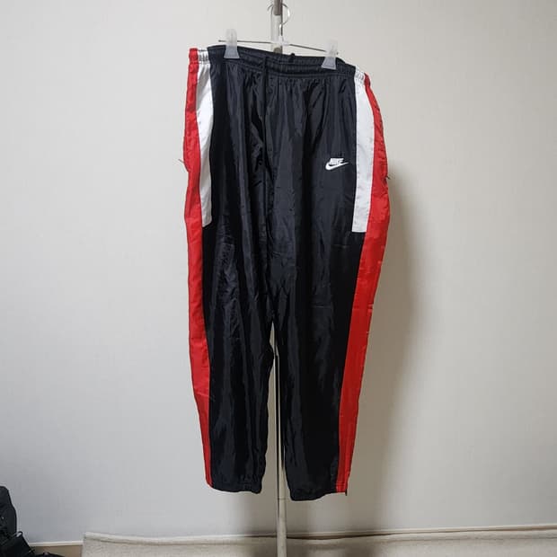 나이키 트랙 팬츠 블랙 레드 화이트 xxl
