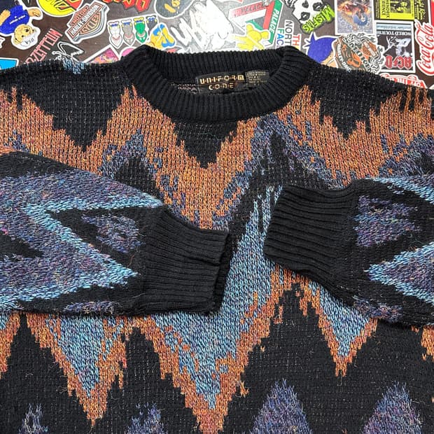 90s 빈티지 아크릴 니트 스웨터 S(M)