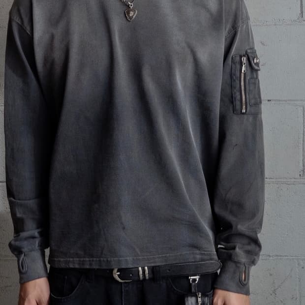 포그서비스 VINTAGE MA1 LONG SLEEVE 차콜 2