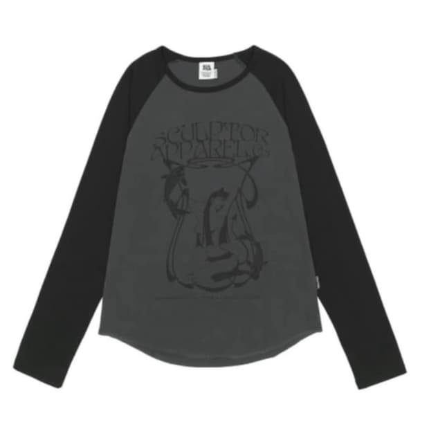 스컬프터 데빌 레글런 롱슬리브 긴소매 티셔츠 차콜 그레이