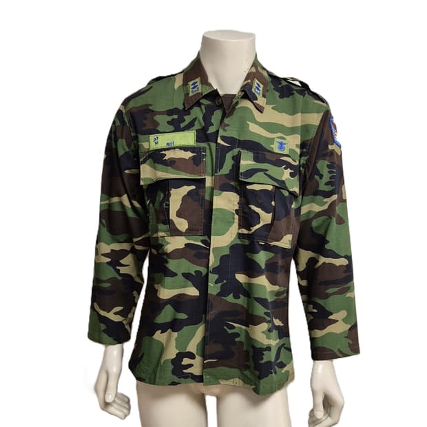 공군 구형 91비행전대 시설 중위 초기형 하계 전투복 상의 자켓 (L)