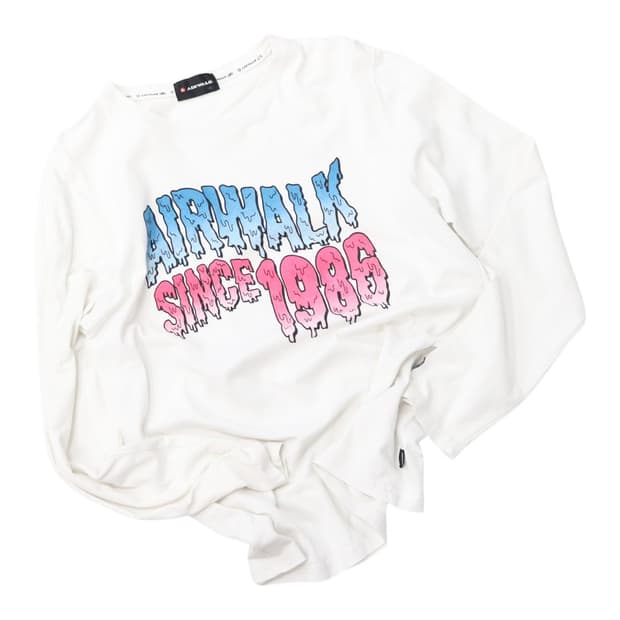 Airwalk 에어워크 빈티지 그래픽 로고 롱슬리브 긴팔 티셔츠 (L)
