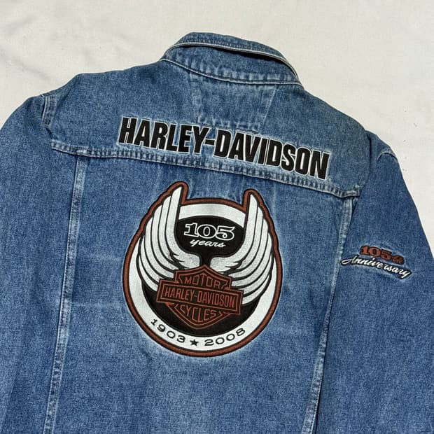 L 할리데이비슨 105주년 기념 데님 자켓