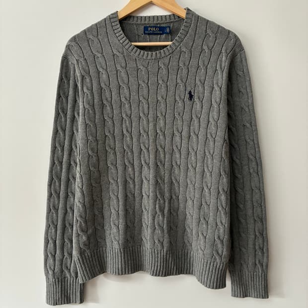 폴로 신형 케이블 니트