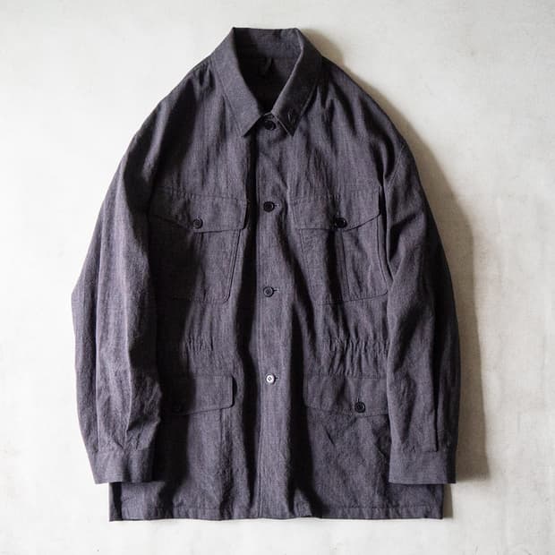 네스트로브컨팩트 울코튼린넨 사파리 자켓