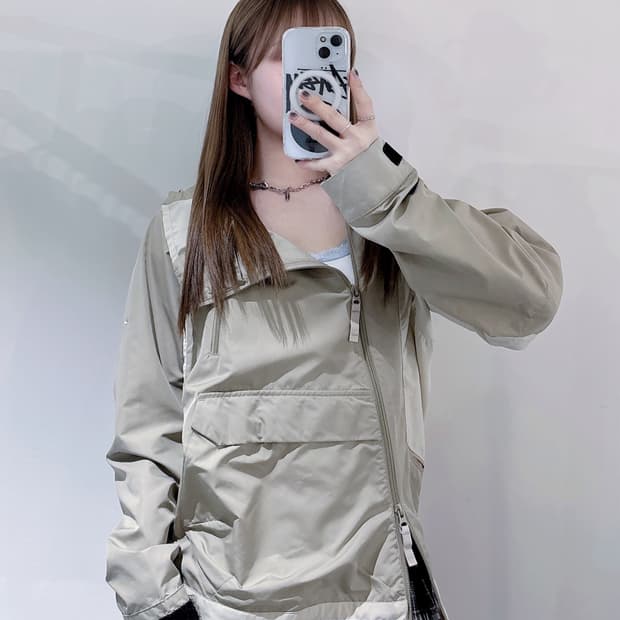 나이키 우븐 사선 바람막이