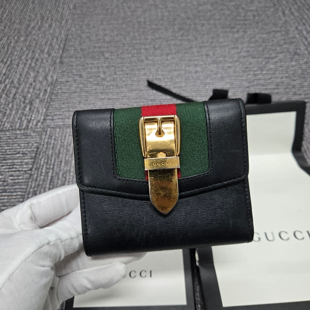 [특가][정품]구찌 실비 삼단 중지갑