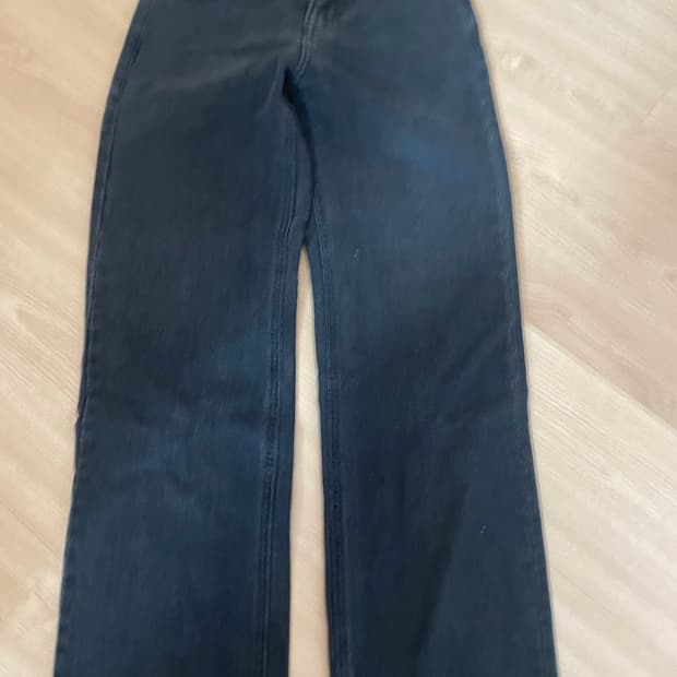 무신사 스탠다드 스트레이트 데님 팬츠 워시드 블랙