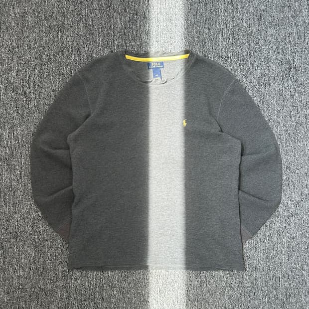 폴로 랄프로렌 그레이 와플티셔츠