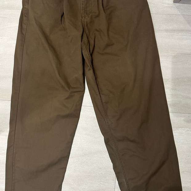 비에스래빗 미드 90 코튼팬츠 다크카키