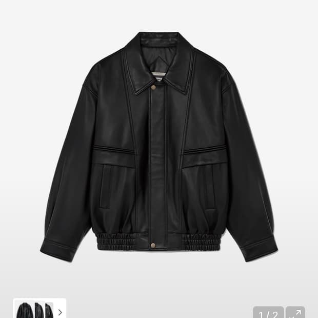 (새상품) 글로니 레더자켓 G LEATHER JACKET (BLACK)